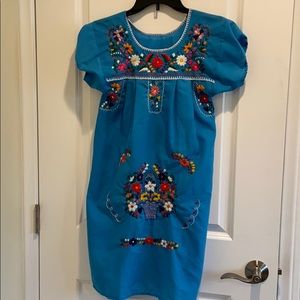 🛍 Authentic Mexican Blue Dress